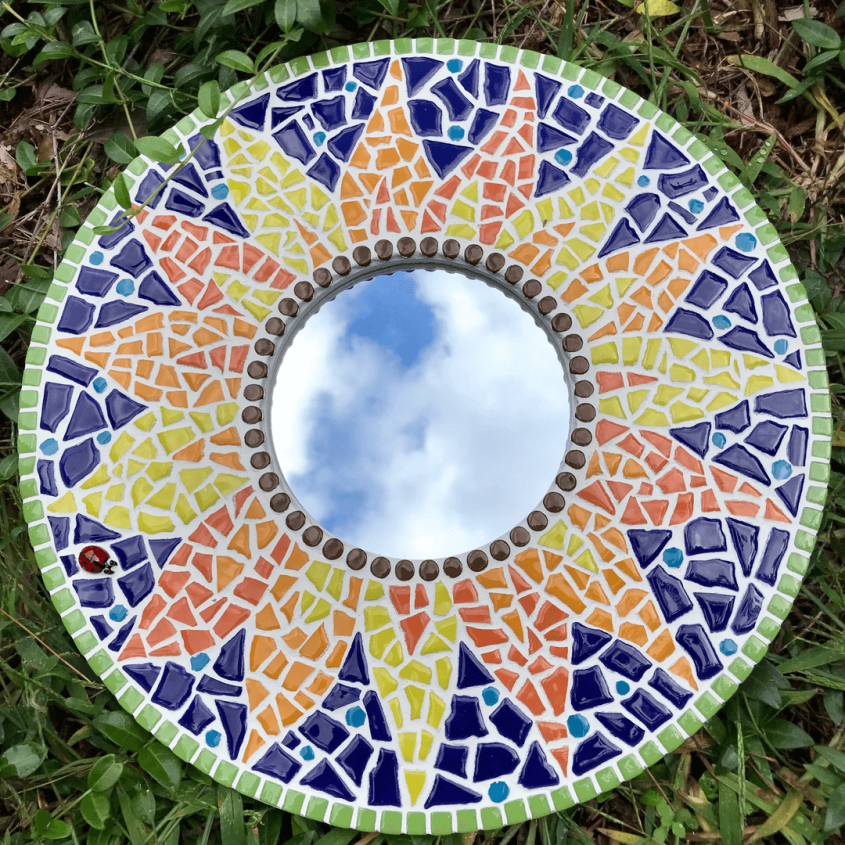 CHENRUI150pcs Petal Shaped Mirror Mosaic Tile Craft Mirrors (Purple)