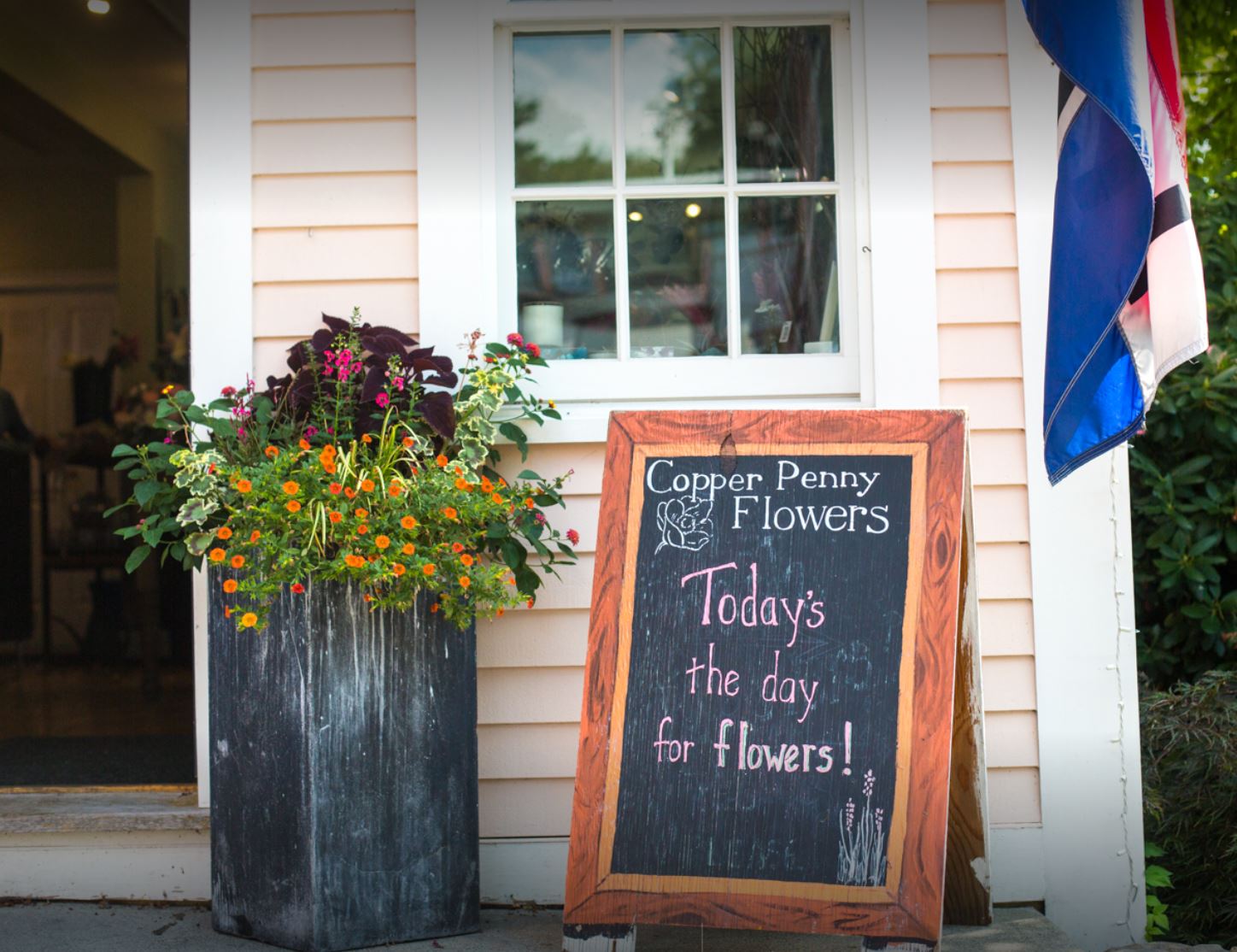 copper penny flowers Concord, MA