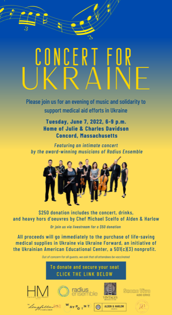 Concert for Ukraine - Concord, MA