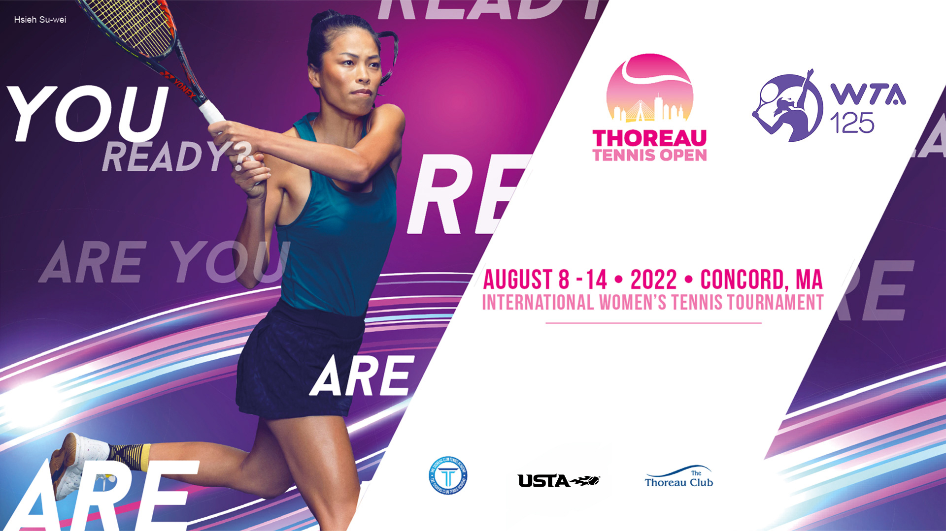 Get your tickets for WTA Thoreau Tennis Open! Concord, MA