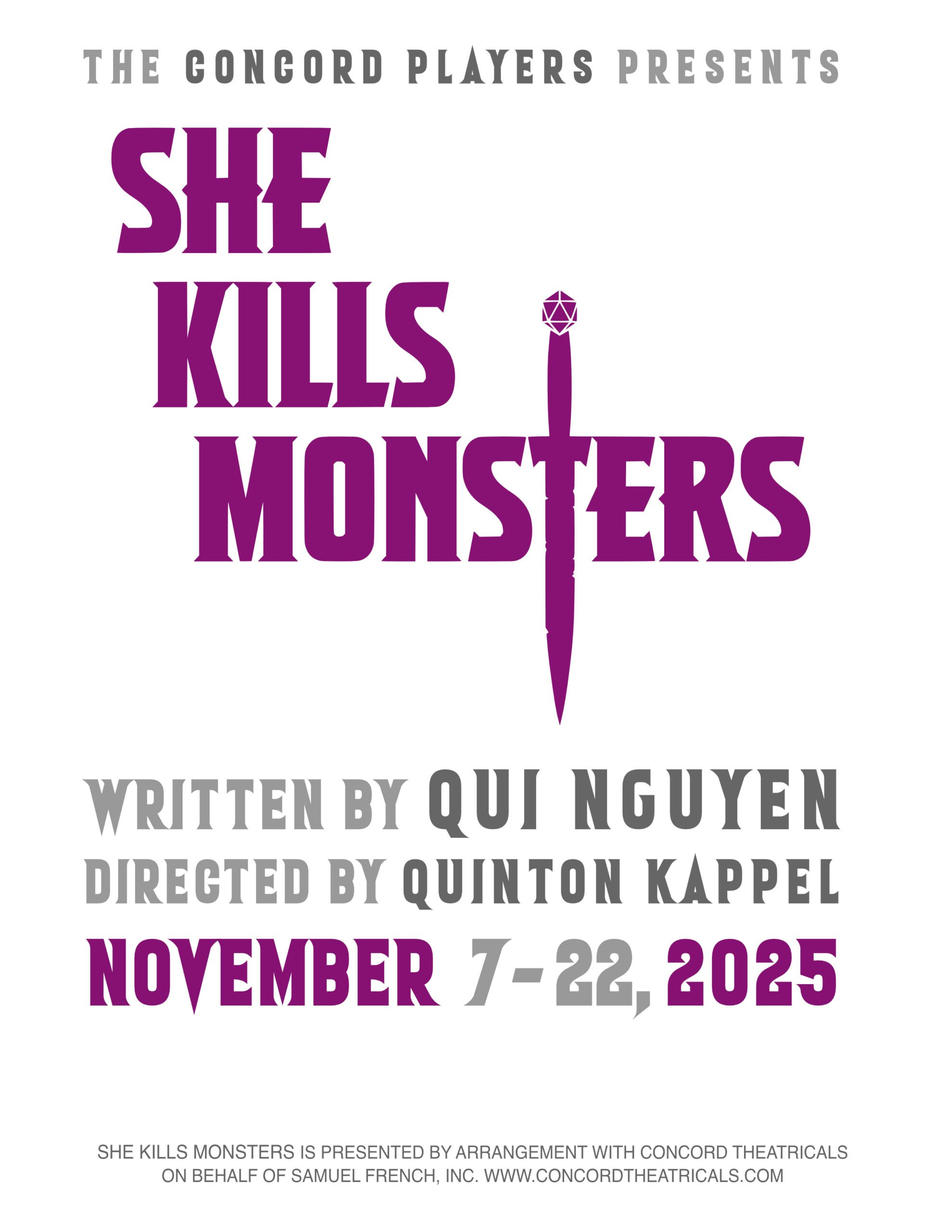 The Concord Players presents She Kills Monsters