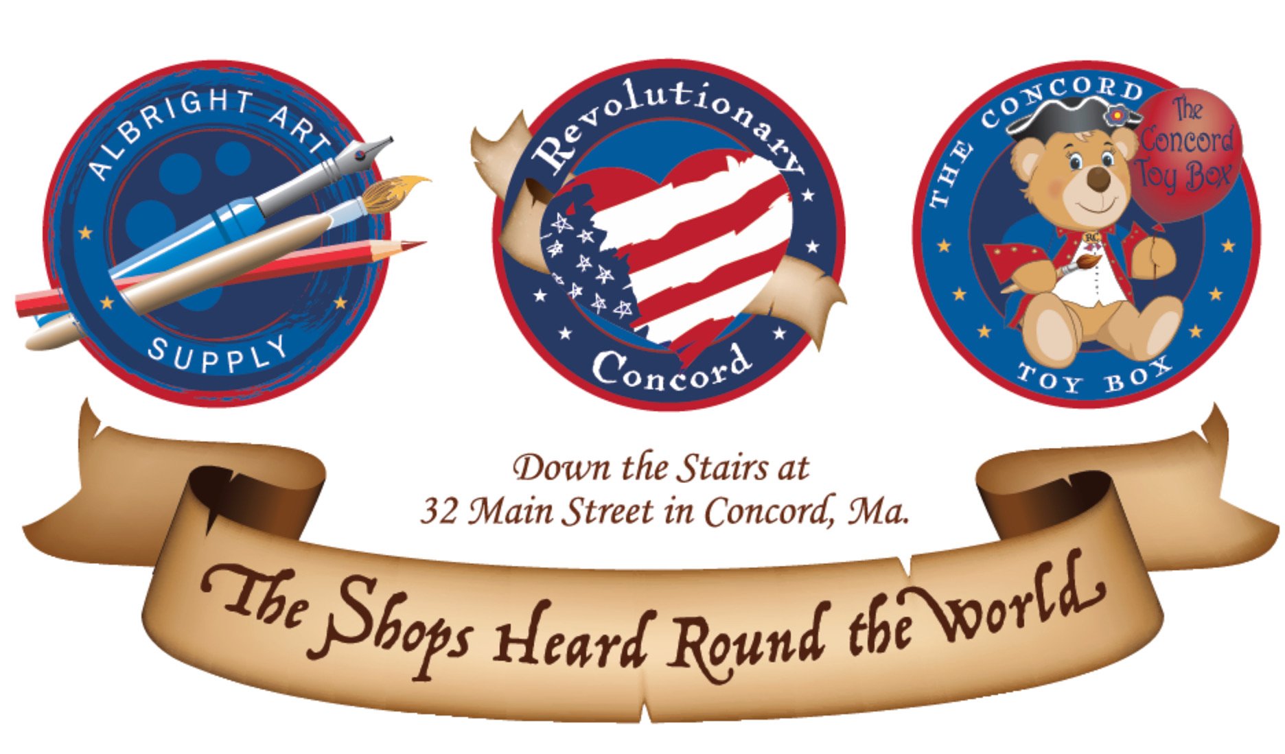 Final Shopping Day for Revolutionary Concord, Albright Art and The Concord Toy Shop!