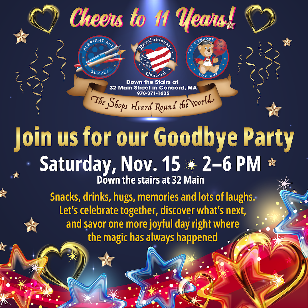 Goodbye Party at Shops Heard Round the World